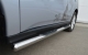 Mitsubishi Outlander 2012 Пороги труба d76 с накладками (вариант 3) MRT-0010543